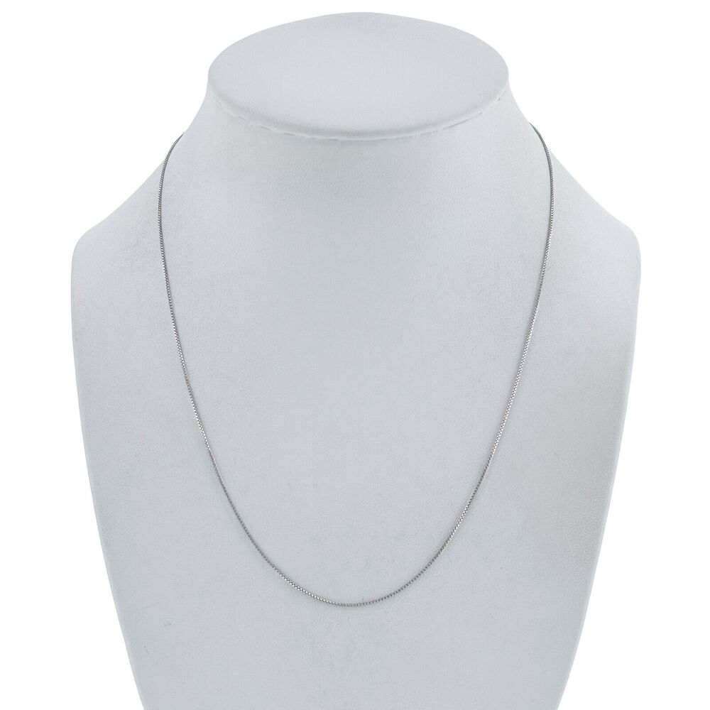 Box Chain Necklace | Estate Italy Sterling Silver 925 | 18"
